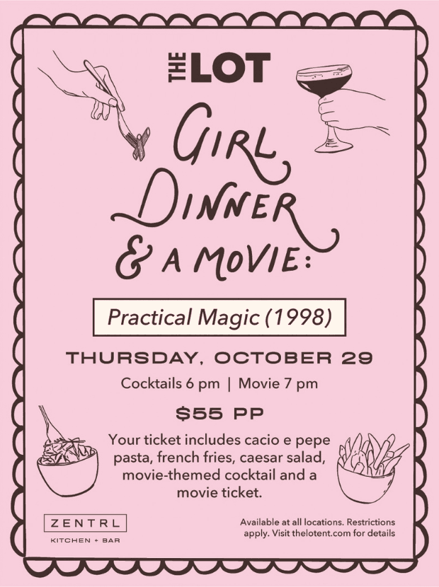 Cena de chicas y película: Practical Magic